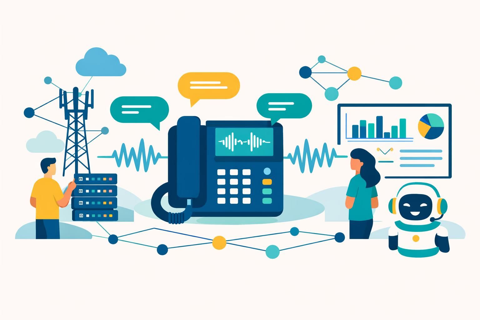 découvrez bandwidth, une infrastructure télécom robuste et évolutive conçue pour supporter les callbots à grande échelle, optimisant les communications et améliorant l'efficacité des centres d'appels.