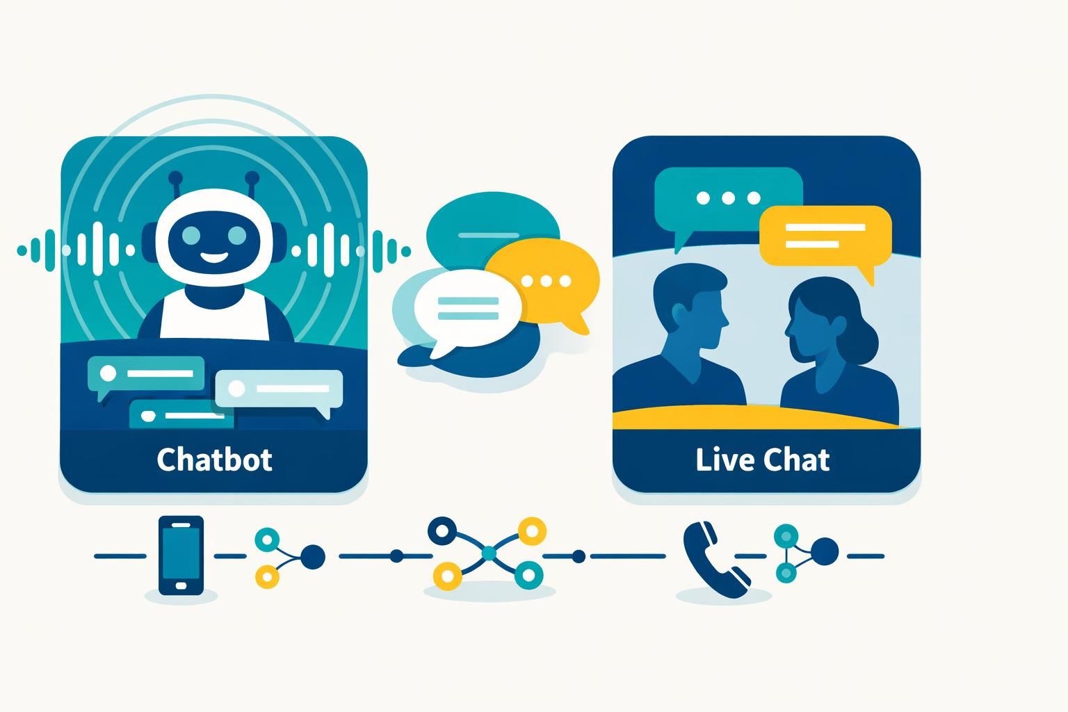 découvrez les avantages et inconvénients du chatbot et du livechat pour choisir la meilleure solution de communication pour votre site web en 2026.