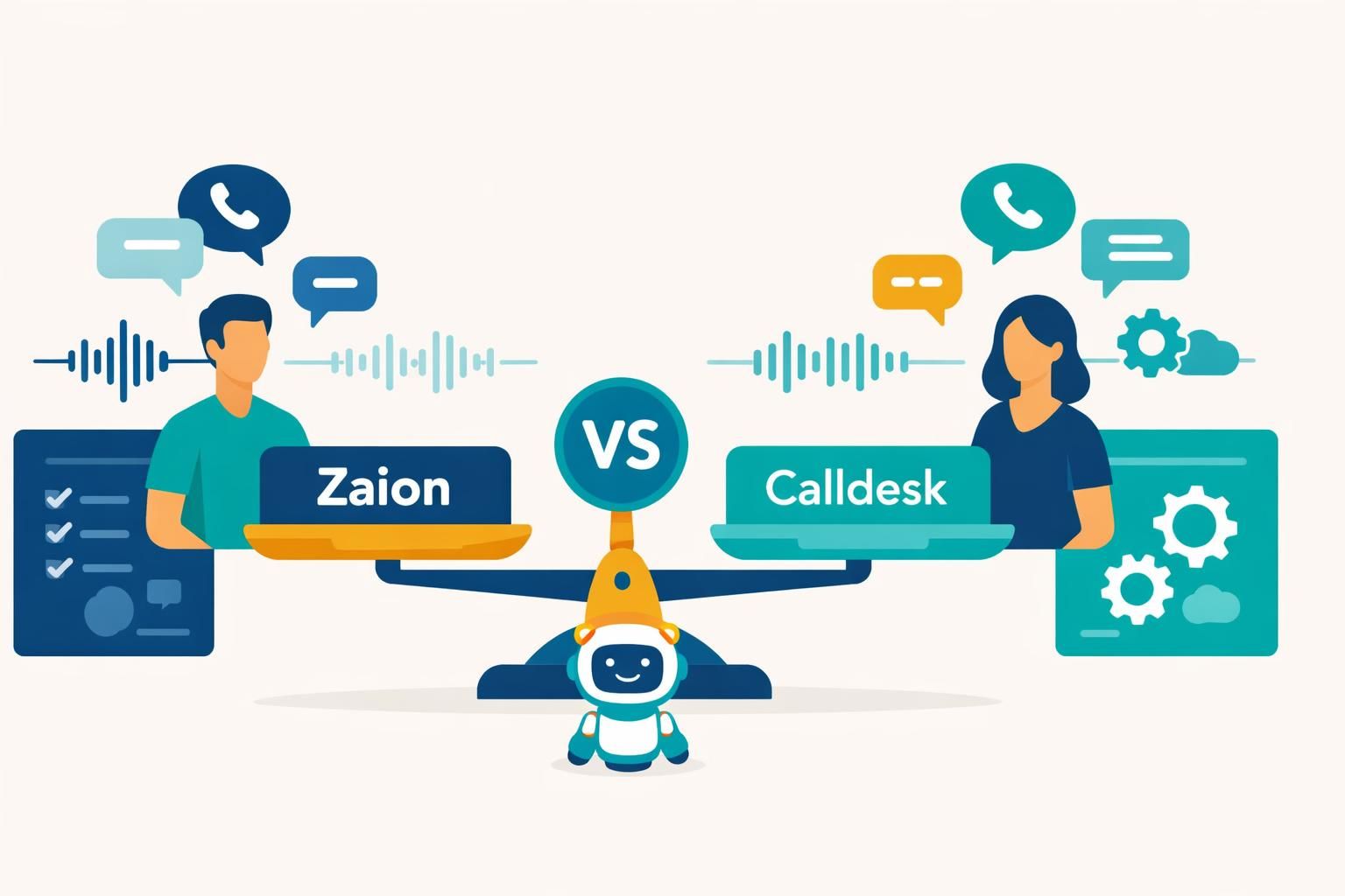 découvrez notre comparaison entre zaion et calldesk pour choisir le callbot idéal qui optimisera la relation client de votre entreprise.