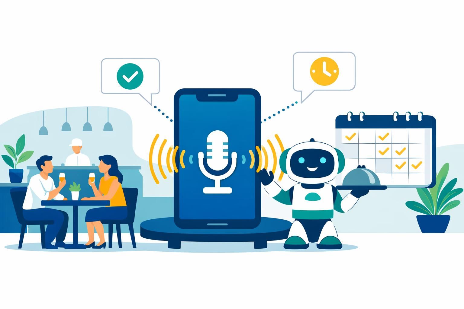 callbot restaurant : automatisez facilement les réservations de tables grâce à l'intelligence artificielle pour un service rapide et efficace.