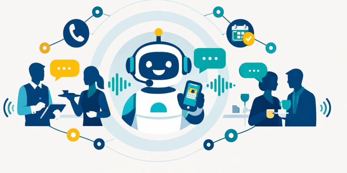 callbot restaurant utilise l'intelligence artificielle pour automatiser les réservations de tables, améliorant l'efficacité et l'expérience client dans votre établissement.