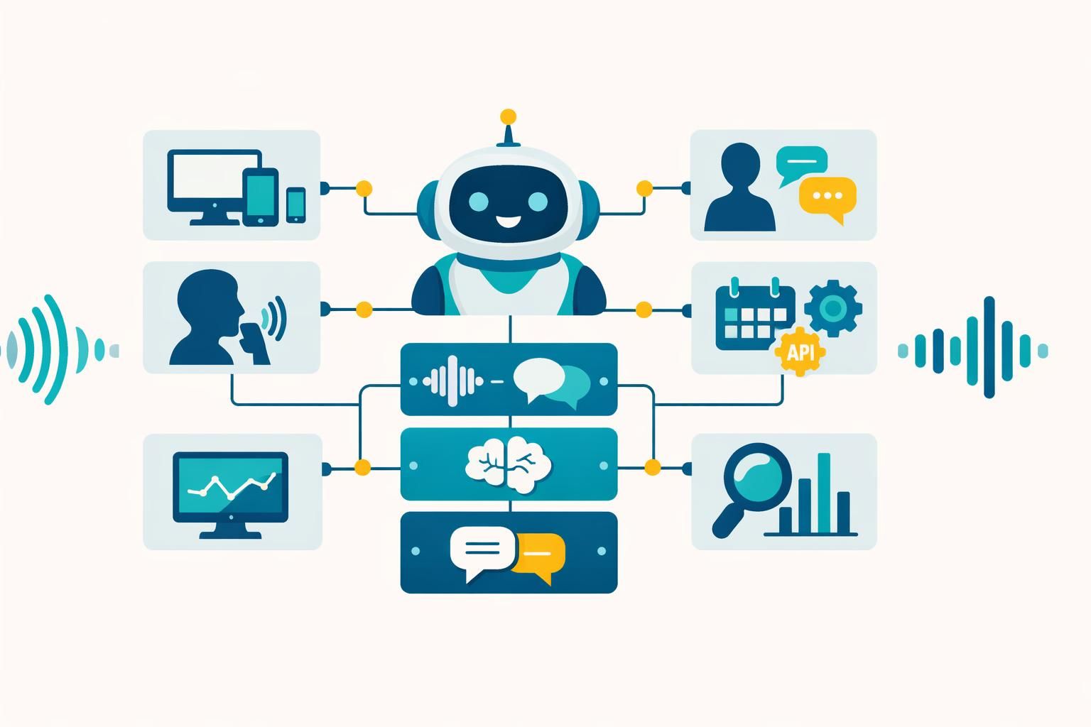 découvrez le schéma technique d'un agent conversationnel et comprenez l'architecture des chatbots pour optimiser l'interaction utilisateur et les fonctionnalités intelligentes.