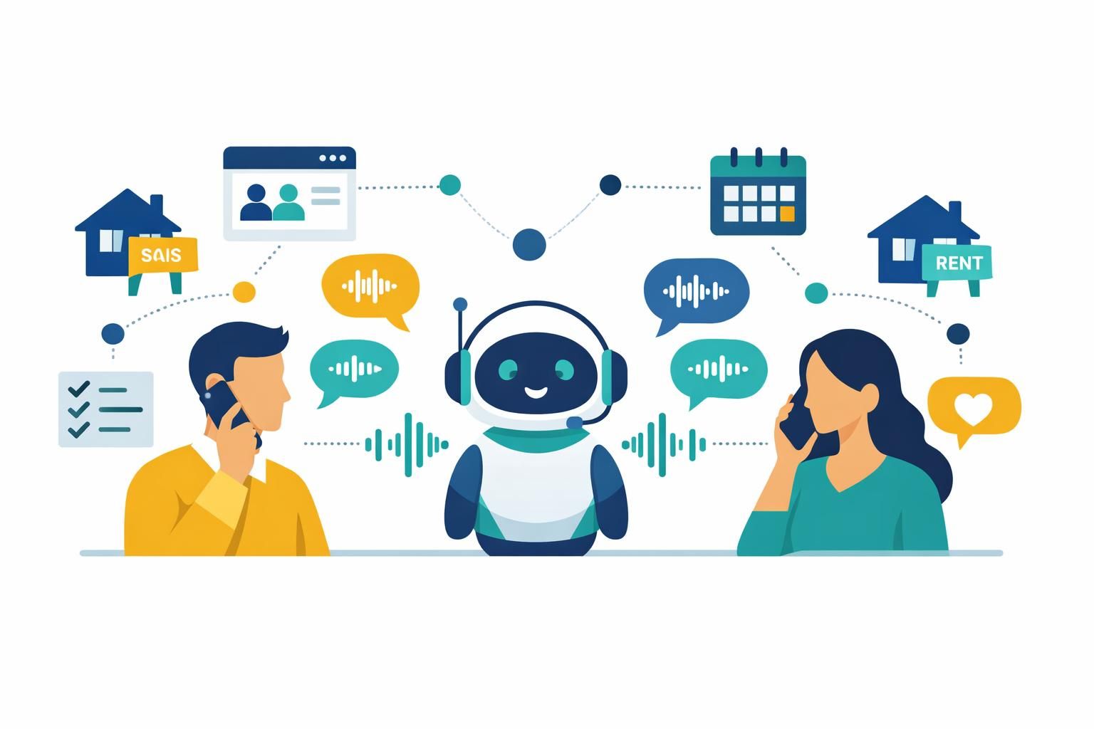 callbot agence immobilière : automatisez la qualification des acheteurs et vendeurs pour gagner du temps et augmenter l'efficacité de vos transactions immobilières.