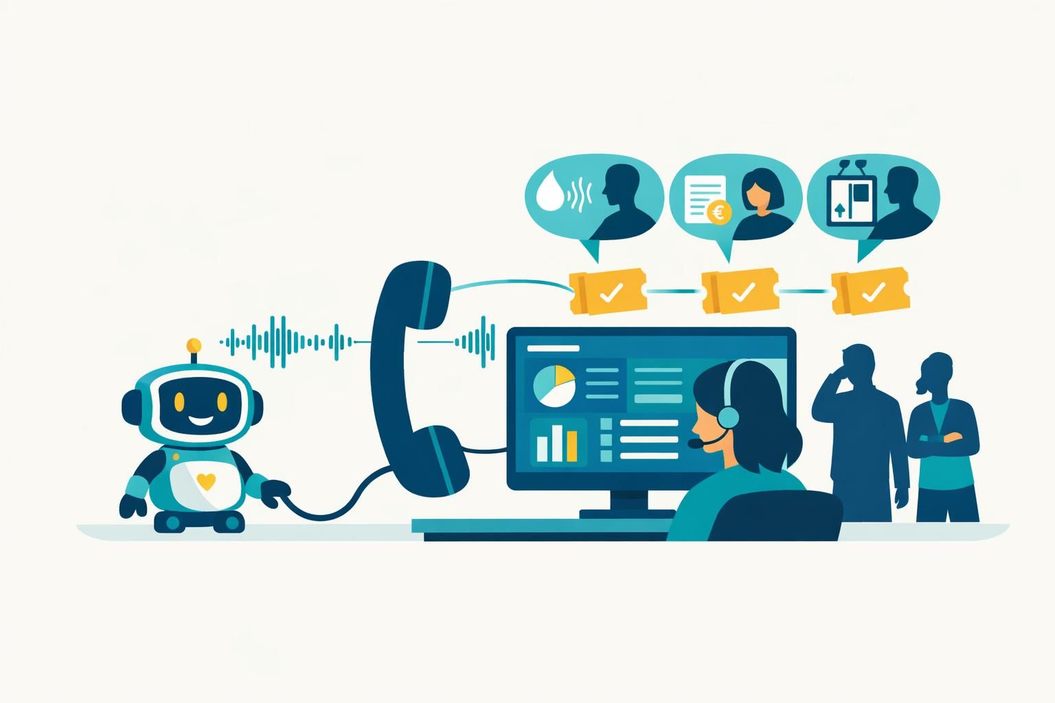 callbot syndic copropriété : optimisez la gestion des demandes des résidents grâce à un assistant automatisé efficace et disponible 24/7 pour une copropriété mieux gérée.