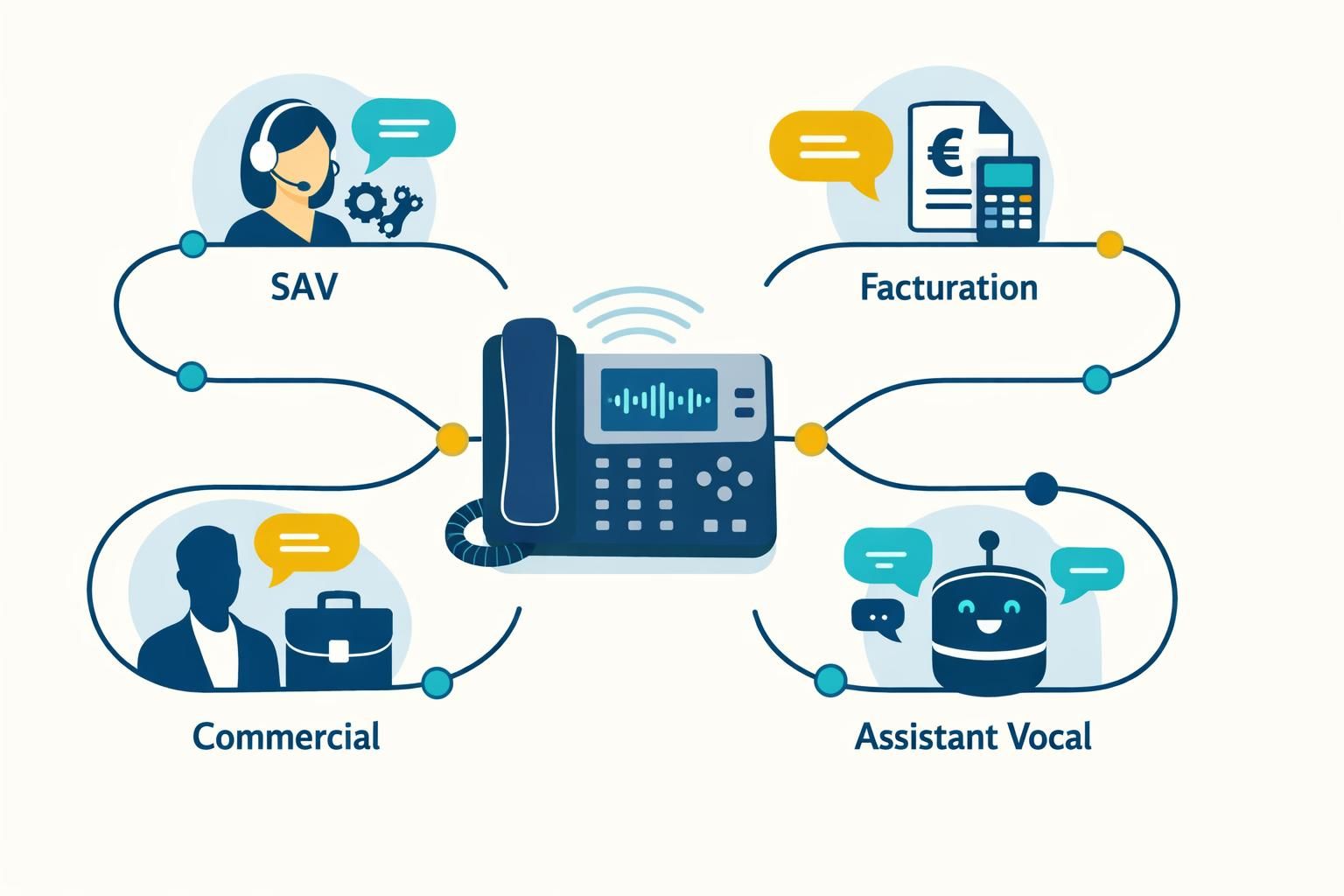 optimisez la gestion de vos appels avec un routage intelligent grâce à un callbot ia, pour une distribution rapide et efficace vers les bons interlocuteurs.