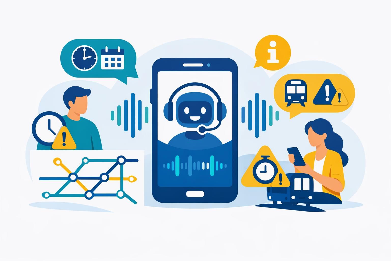 callbot transport vous informe en temps réel sur les horaires et les perturbations des transports pour un voyage serein et organisé.