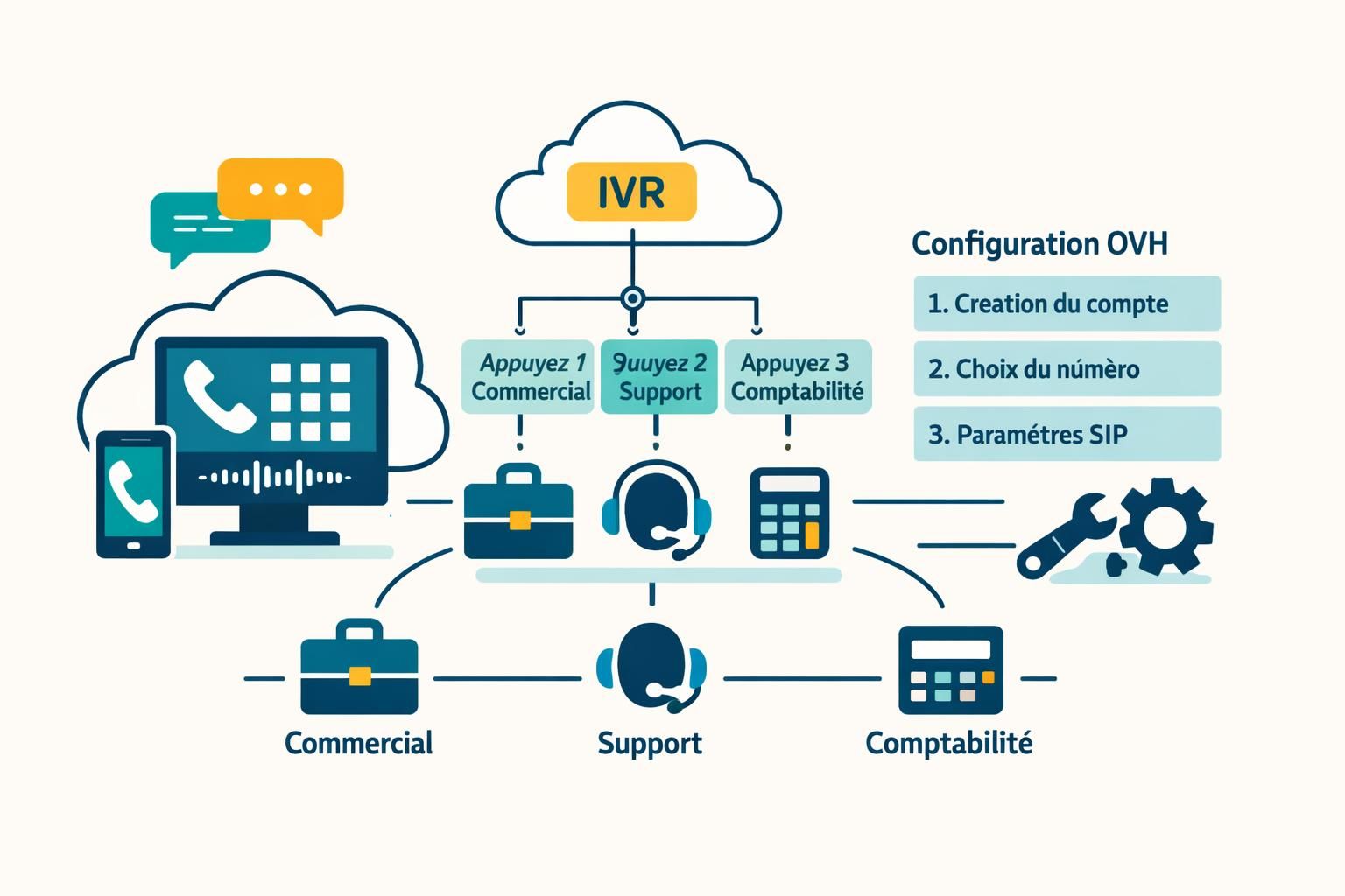 découvrez comment configurer et personnaliser votre serveur vocal interactif ovh pour une gestion optimisée des appels et une expérience utilisateur améliorée.